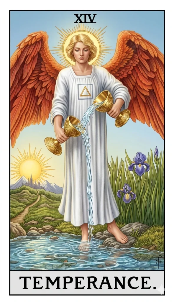 Temperance card major arcana