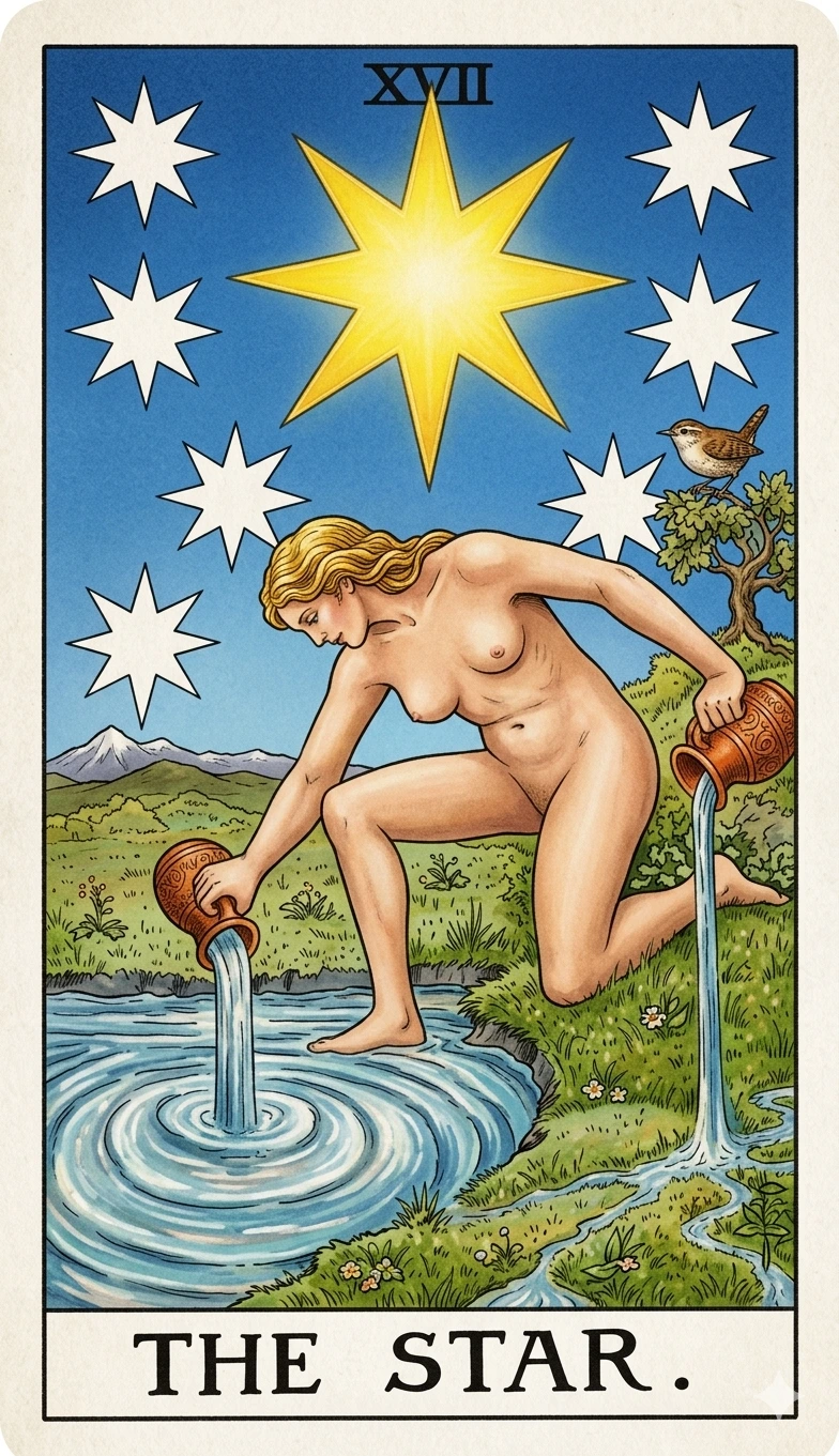 The Star card major arcana