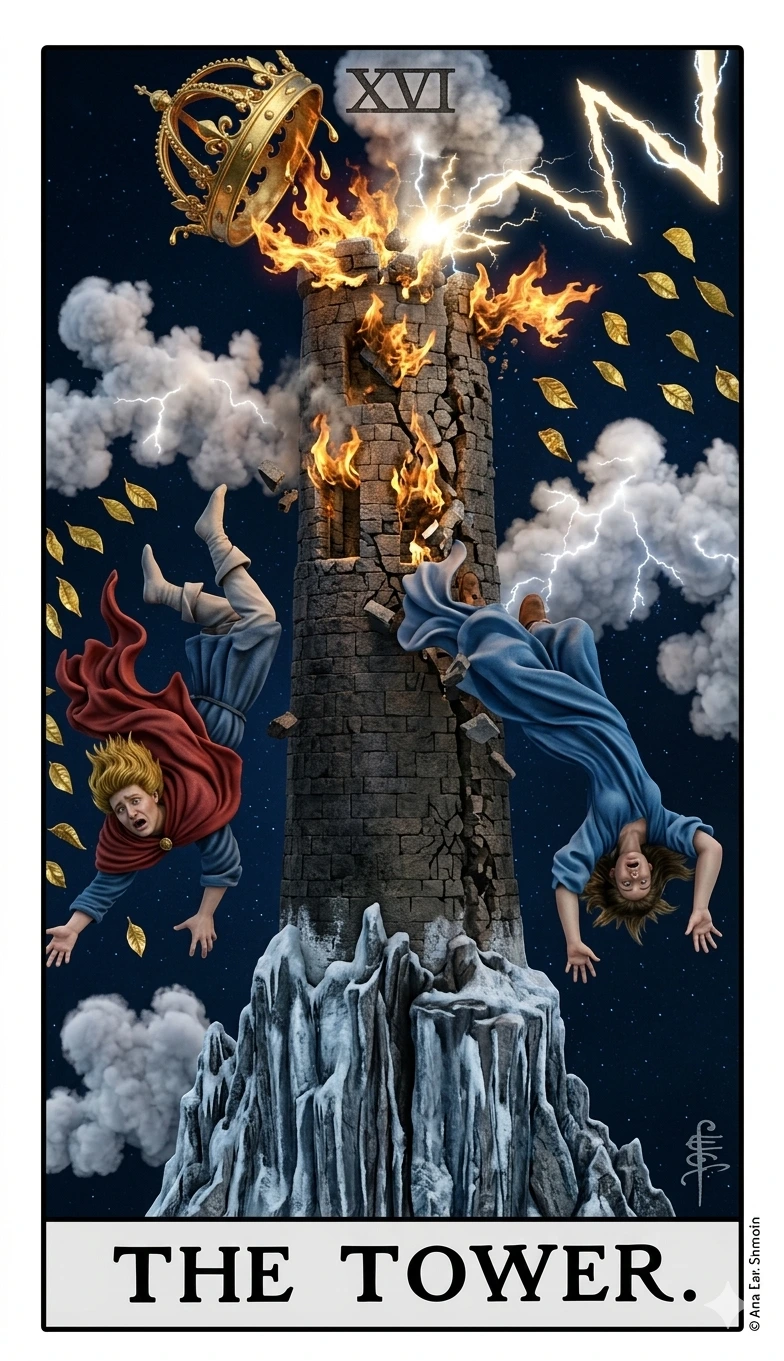 The Tower card major arcana