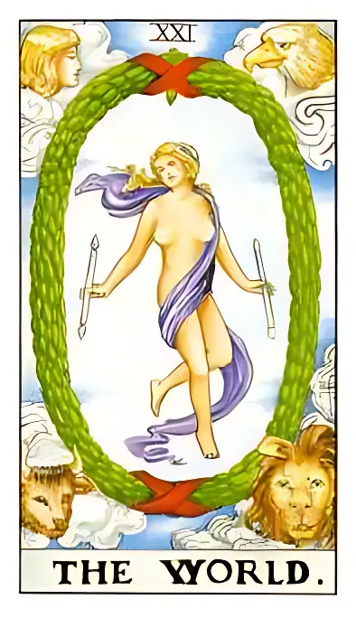 the world tarot card