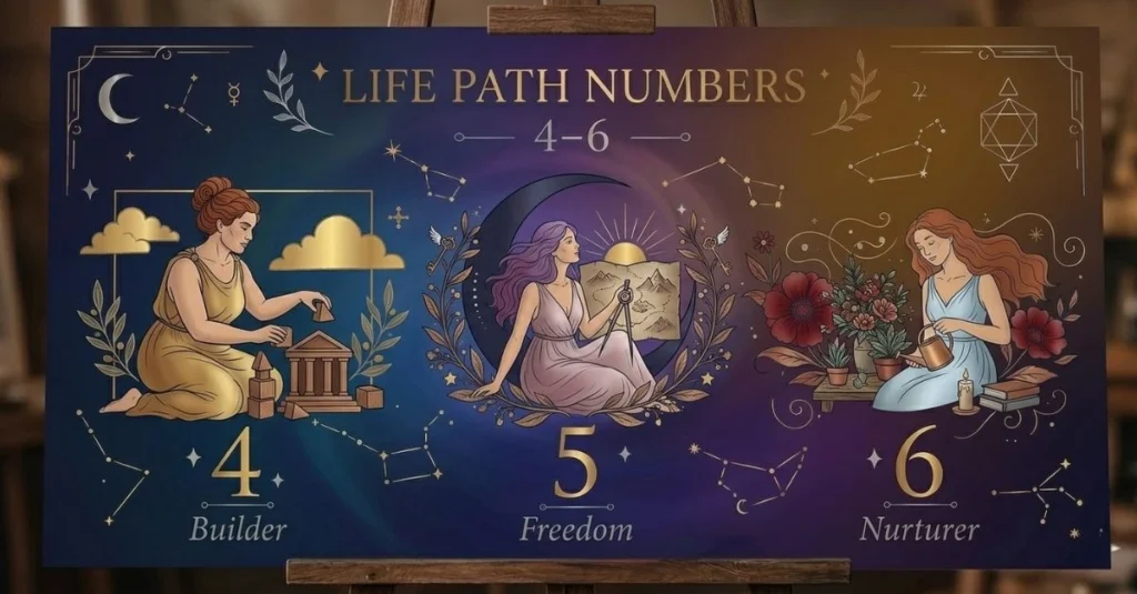 Life Path Numbers 4 to 6