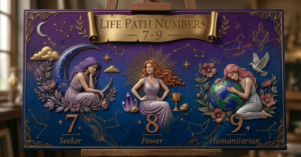 Life Path Numbers 7 to 9