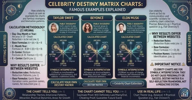 Celebrity Destiny Matrix Charts
