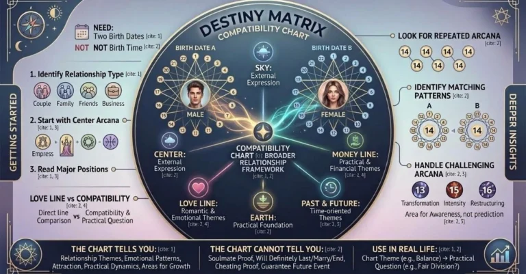 How to read Destiny Matrix compatibility chart